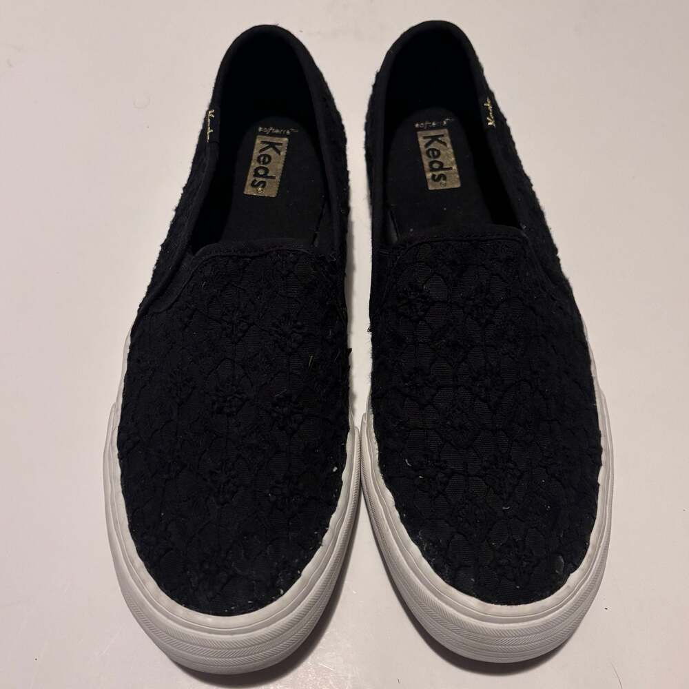 Keds Women's Double Decker Eyelet Black Sneakers